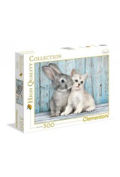 Puzzle Cat and Bunny 500