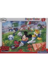 Puzzle ramkowe Mickey sport Piłka nożna 15