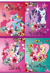 Zeszyt A5 My Little Pony w kratkę 16 kartek 15 sztuk mix