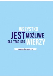 Notatnik A5 Wszystko jest możliwe dla tego, kto wierzy