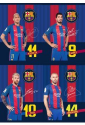 Zeszyt A5 w linie 60 kartek FC Barcelona 10 sztuk mix