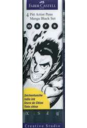 Pitt Artist Pens Manga Black Set