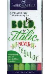 Zestaw 6 pisaków Pitt Artist Hand Lettering Set