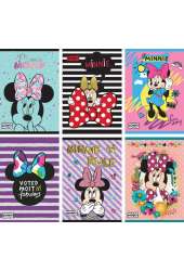 Zeszyt A5 Minnie Classic w kratkę 54 kartki 10 sztuk mix
