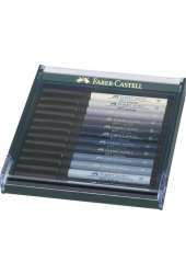 Faber-Castell Pitt Artist Pen Brush Zestaw 12 kolorów Grey