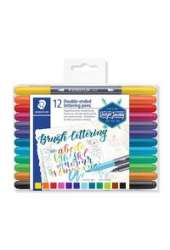 Pisak dwustronny Brush Lettering 0,5-0,8 12 kolorów