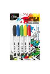 Markery do obuwia i tkanin 5 kolorów Kidea