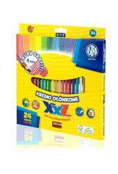 Kredki ołówkowe XXL 24 kolory