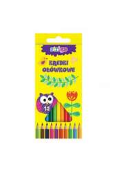 Kredki ołówkowe trójkątne 12 kolorów